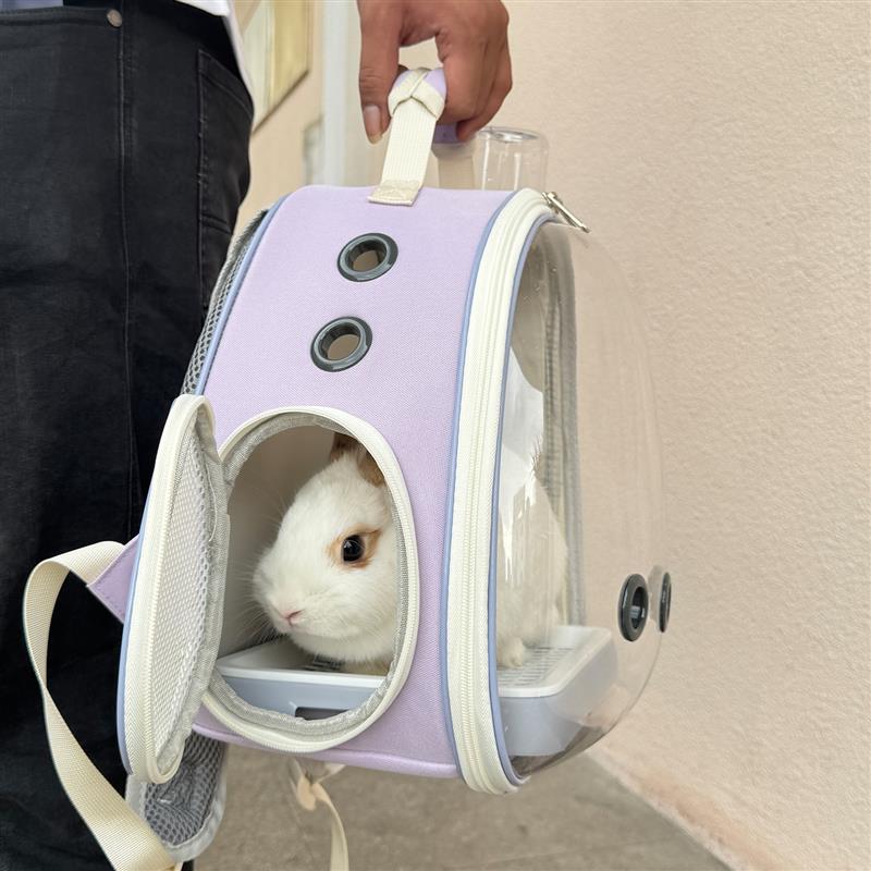兔子外出包荷兰猪宠物双肩透气外带可携式笼仓鼠龙猫幼猫侏儒兔揹