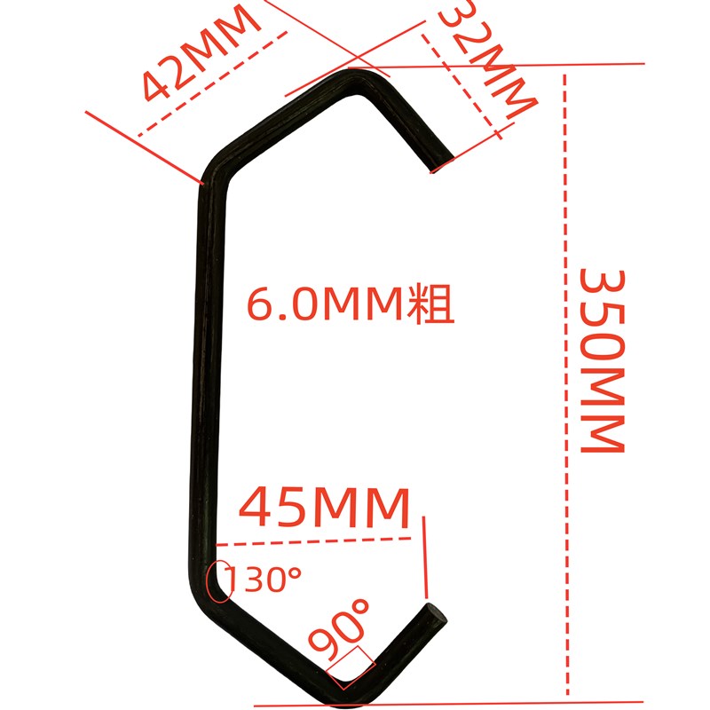 1mm到8mm粗1000个V型喷漆喷粉喷塑电镀流水线通用挂钩厂家直销