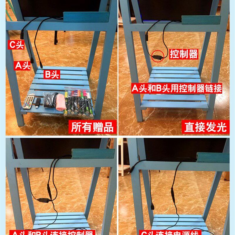 电子画板荧光板立体广告牌发光宣传牌led写字板黑板展架水牌灯箱