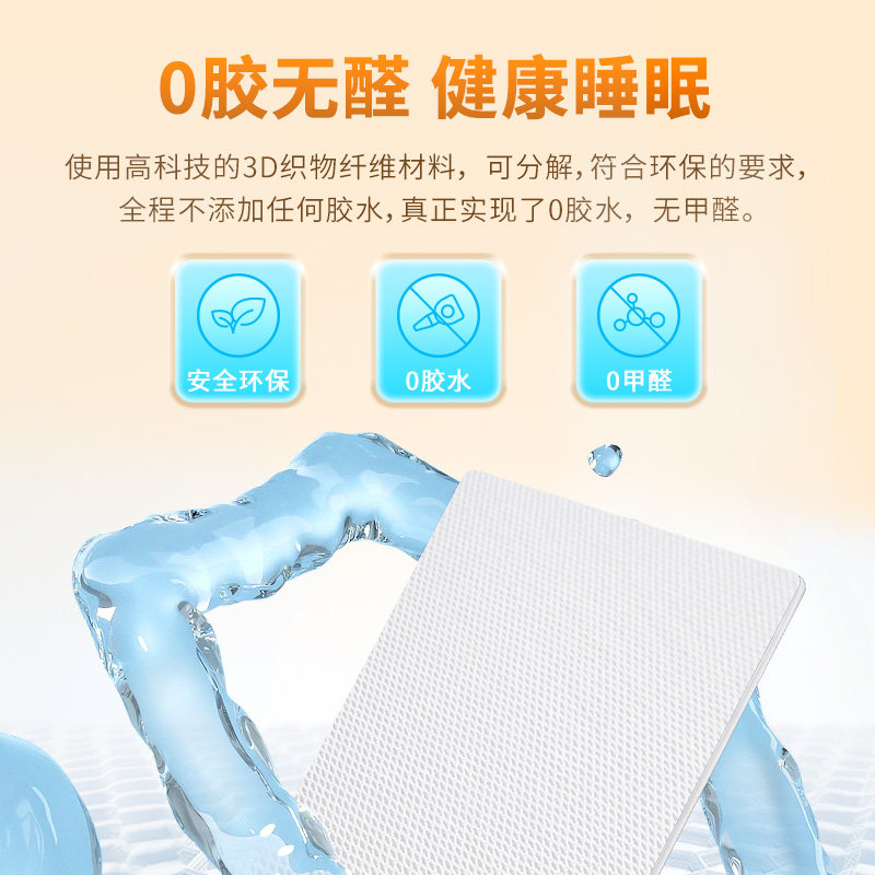 全3d空气纤维床垫硬加软4d丝材料婴儿2cm超薄款榻榻米可透气网图片