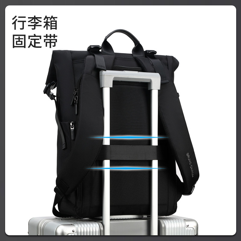 简约设计/揹包男士双肩包2024新款轻旅行电脑包潮流大学生书包男