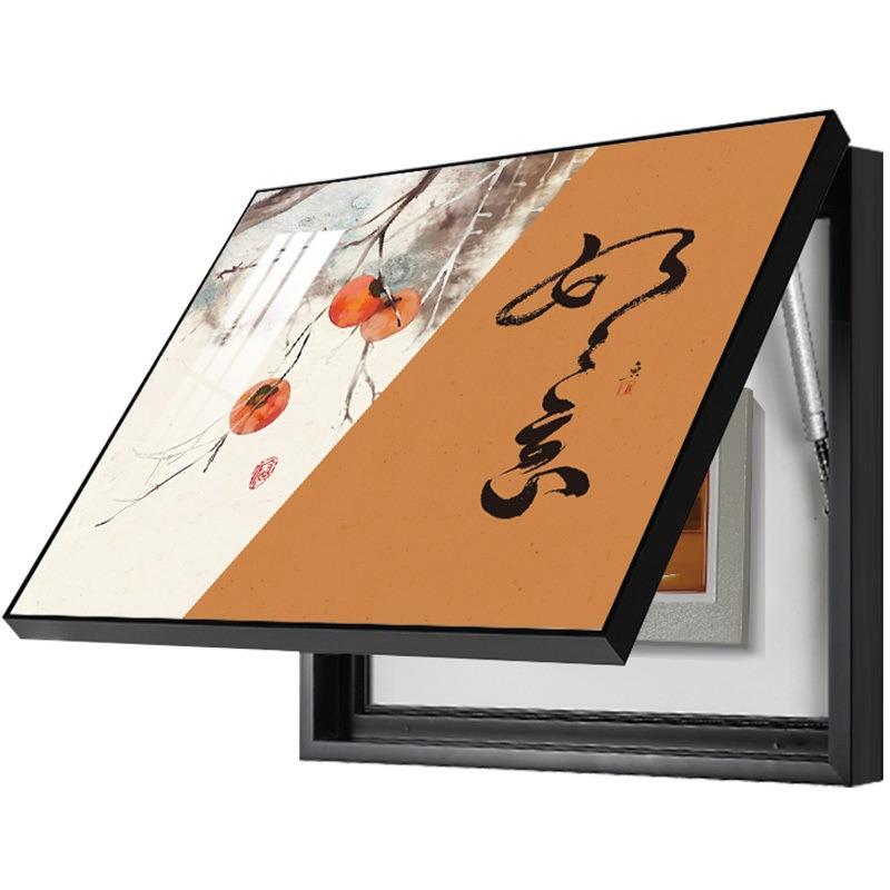 【折扣价】事事如意电表箱装饰画新中式遮挡电闸箱总开关盒网线箱