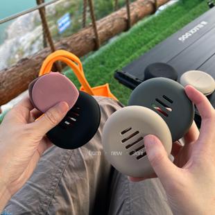 透气 有质感 便携 美容粉扑储存硅胶盒 也可用于苹果第 防尘