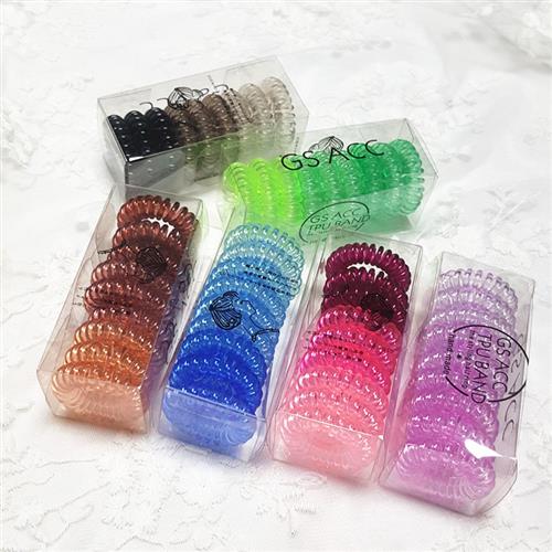 极速3/4/5/9/10 Pcs/Box Telephone Wire Elastic Hair WBands fo