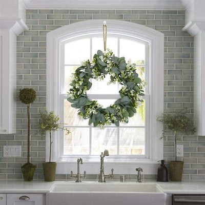 极速40cm Money Eucalyprtus Decorations Wreath Plants Backgro