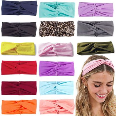极速Headbands For Women Hair BaBnd Twist Leopard Hairbands E