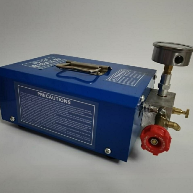 极速新款电动试压泵DC-120轻便型自来I水PPR地暖管道打压泵压力可