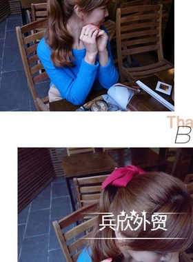 极速bowknot women hapir accessory headwear horsetail clip so