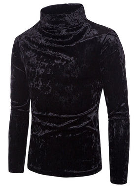 极速2020 Wintier Warm Men Sweater Turtleneck Solid Casual Sw