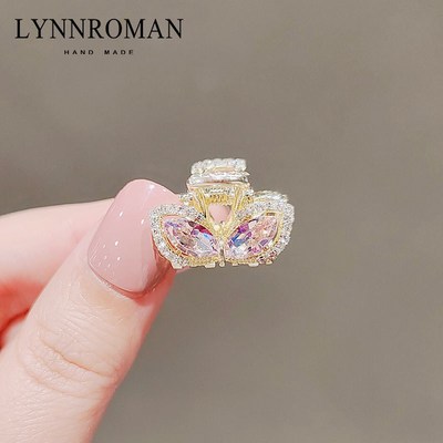 极速Ins style diamond cutte rabbit ear hair clip bangs clip