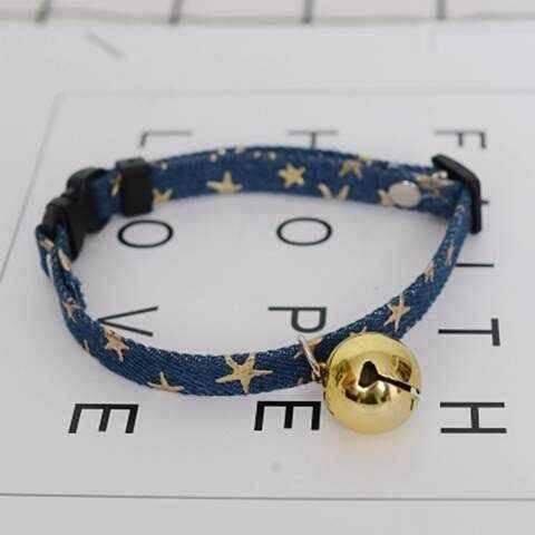 极速Pet dog collar cat collar bell necklace accessoZries项圈
