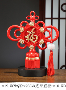 极速新中式福鹿中国结摆件客厅u办公G室电视柜桌面家居装饰开业乔