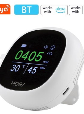 极速Tuya BT Digital Display NDIR Sensor CarbonQ Dioxide Dete