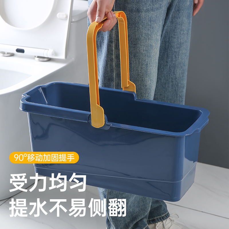 极速洗拖把桶长方形家用塑料水桶胶棉海绵拖布P桶涮地拖清洗桶单