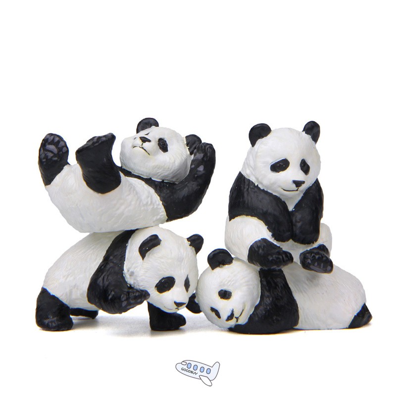 极速4pcs Resin Cute Baby Pandya Desk Decor Home Decoration A