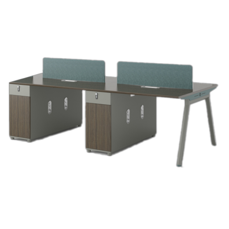 极速职员组合办公桌子办公室员工电脑桌椅简约屏R风隔断双人财务