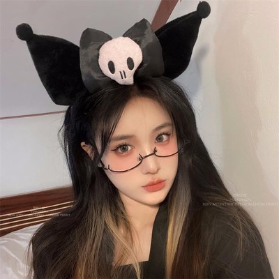 极速Hallowefen Horror Skull Lace Headband Artificial Flower