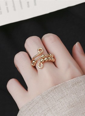 极速DoreenBeads Adjustable Anxiety Ring fidget Women MZen Ru
