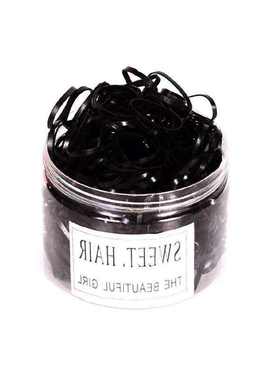极速Onetime rubber band black high elasticM hair bands hair