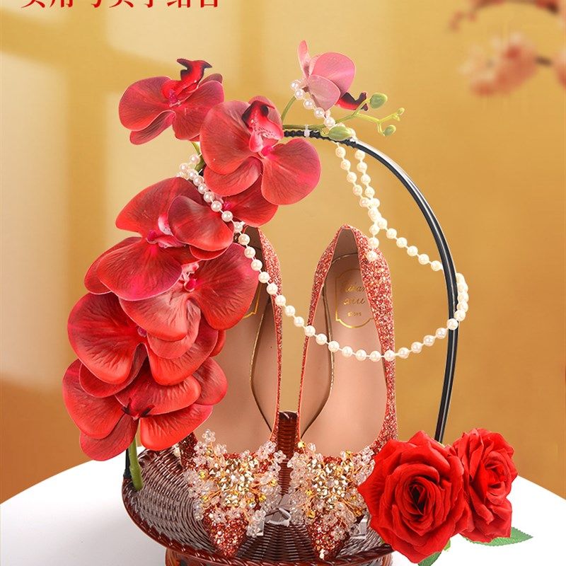 极速中式婚鞋盒成品展示架t果篮放婚鞋盒diy材料包接亲游戏婚礼用,餐饮具,果盆/果盘/果篮,淘宝优惠券,粉丝福利购,淘宝优惠卷