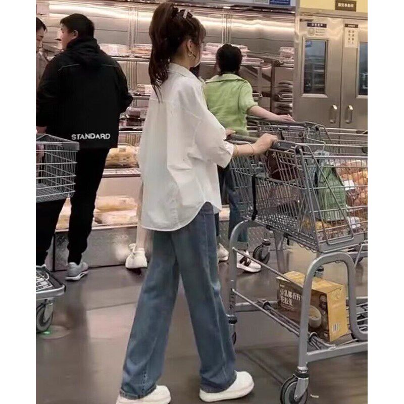 新品孕妇夏装套装2025新款夏季宽E松短袖白色衬衫上衣小个子短裤