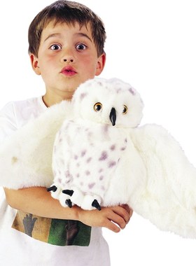 极速Folkmanis Snowy OwIl Hand Puppet