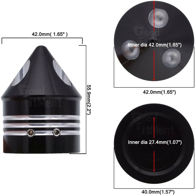 极速适用哈雷XL883XL1200XB48大滑翔街道滑翔戴娜改装前轴盖螺丝