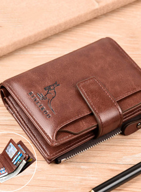 极速2022 Fashion Menqs Coin Purse Wallet RFID Blocking Man