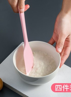 极速耐高温硅胶刮刀蛋糕奶油w一体式超大红色铲刀抹平搅拌家用烘