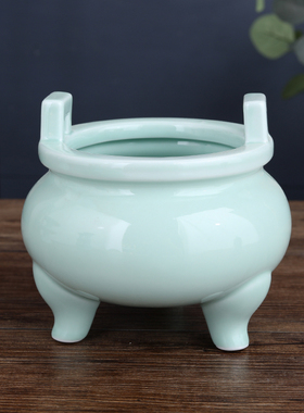 新品陶瓷供佛杯供水杯佛堂佛前供奉观音莲花香炉家V用果盘花瓶佛