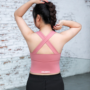 新品 健身瑜伽背心防震大胸胖mm跑步文胸 前拉链运动内衣女p加大码