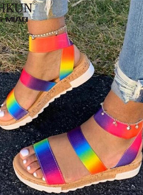 极速Wholesale Women Summer Sandals Plus Size 43 Multi C.olor
