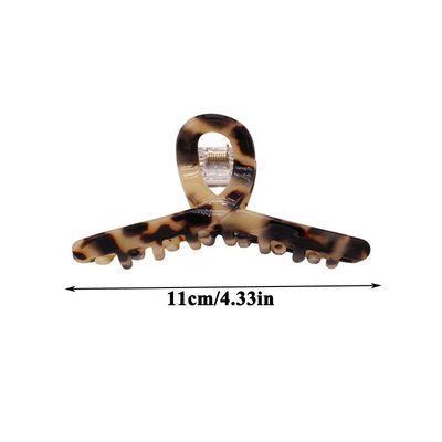 极速Woman Acetate Leopard Hair ClawsF Ladies Hairpins Hairpi