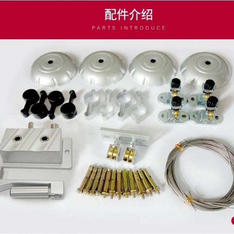 极速升降晾衣架手摇双杆阳台晾衣杆晒衣杆包O邮双杆式单杆双杆式