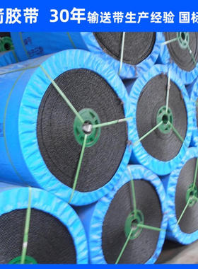 河北蓝箭供应PVG橡胶面整芯阻燃输送带矿用耐温黑色帆布阻燃带