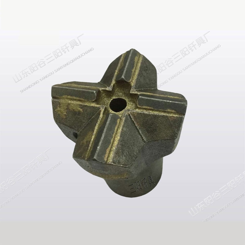 三阳高炉开口十字钻头  60铁焊钎头