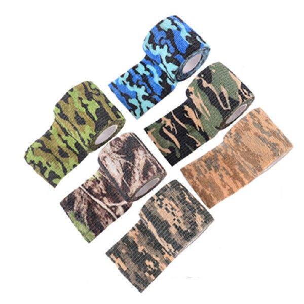 极速Elastic Wrap Tape Armyv Adhesive Outdoor Hunting Camoufl