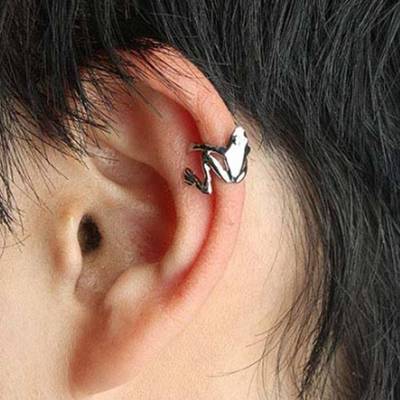 极速2020 Fashion Frog Earu Cuffs Siliver Ear Cuff Clip Earri