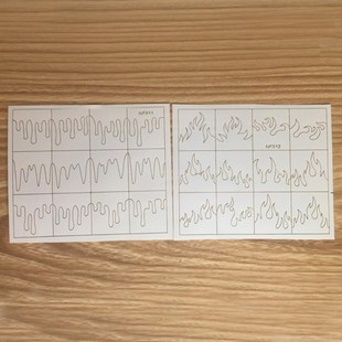 极速Fire Nail Vinyls Stencil  Stickers Fires on SManicure St