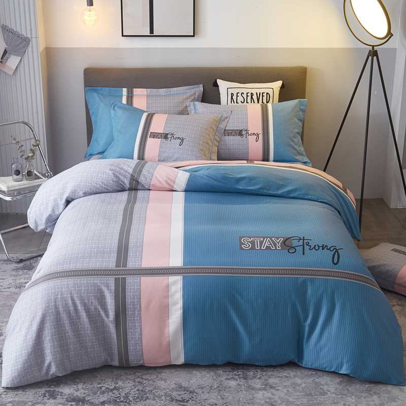 极速纯棉床上g四件套100全棉床单被套四季通用床品床笠学生宿舍三