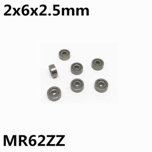 极速50Pcs MR62ZZ R-620ZZ 2x6xy2.5 mm Deep groove ball bearin