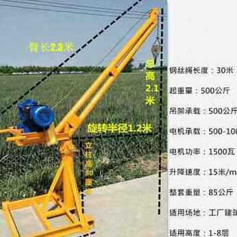 极速厂销新品鸡公吊吊机室外v装修小型吊机220V电动家用提升机建