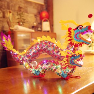极速传统民俗f手工中国风舞龙灯笼大型龙形拖拉宫灯发光彩灯成品