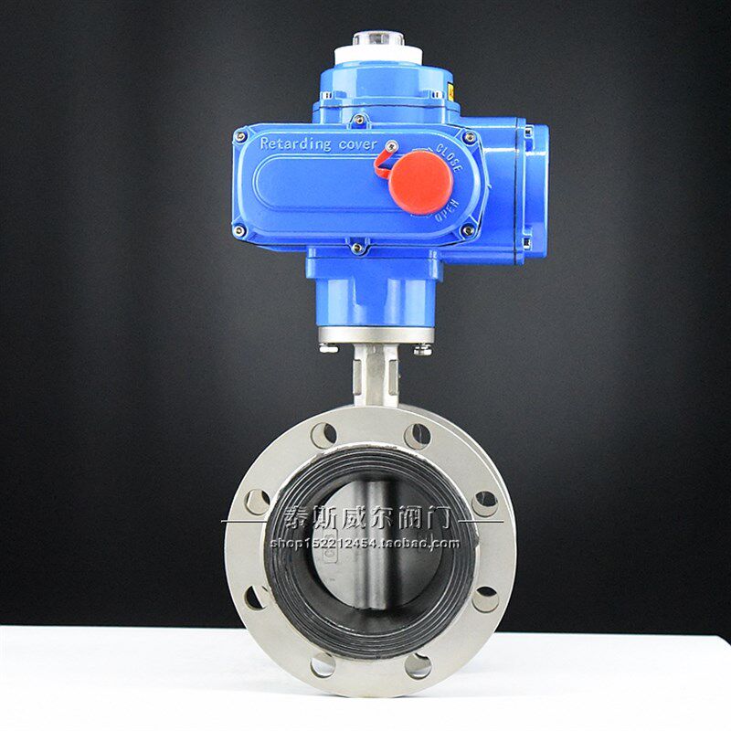 极速电动法兰式不锈钢软密封蝶阀 D941X-16P 30P4不锈钢阀体/板 D