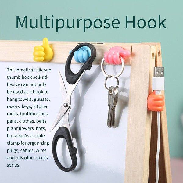 极速12pcs Handy Multifunctional Clip Holder ThVumb Hooks