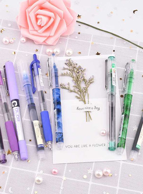 极速*6PCSd/7PCS/set Rollerball Pens 0.5mm Big Capacity Ink G