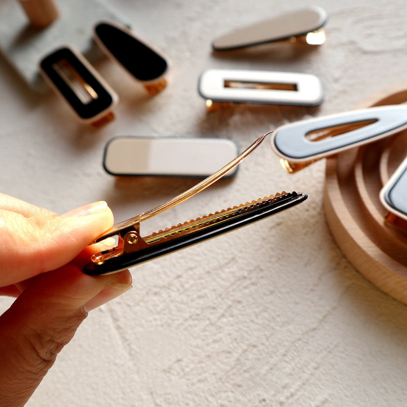 极速2pc New Kroean Elegant geometric Hairgrip HaiUr Clips fo