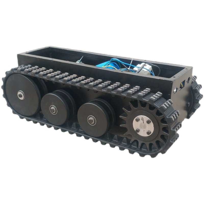 极速水下底盘橡胶履带底盘定制爬楼机果J园机械车运输车沙滩车农