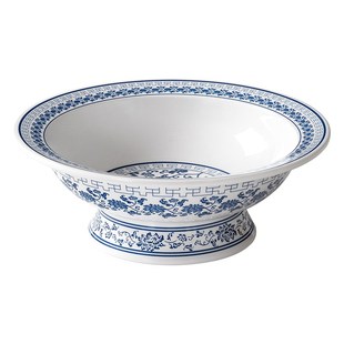 极速台德餐具中式高脚盘商用w密胺冷菜盘子仿瓷菜盘塑料餐盘凉菜