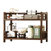 极速桌面博古架小型现代简约茶杯架子茶具收N纳架茶桌置物架茶叶